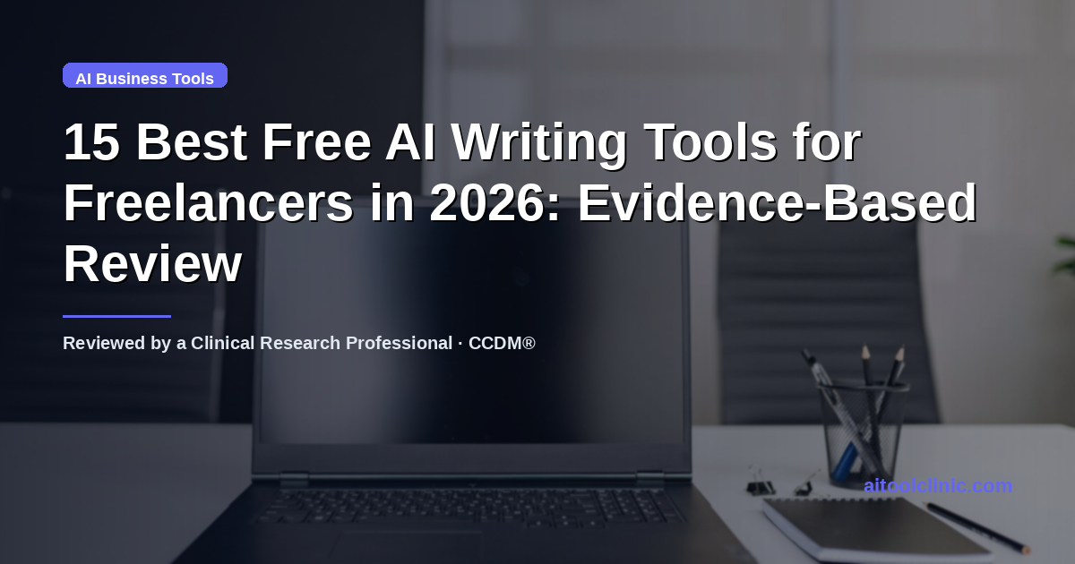 15 Best Free AI Writing Tools for Freelancers in 2026: Evidence-Based Review