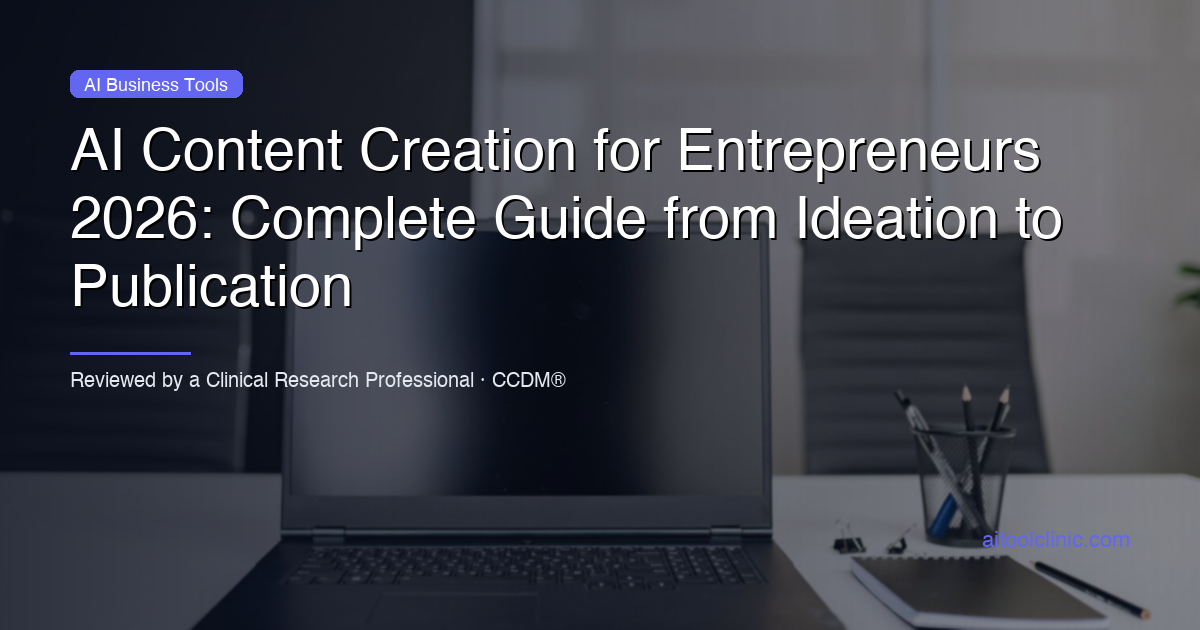 AI Content Creation for Entrepreneurs 2026: Complete Guide from Ideation to Publication