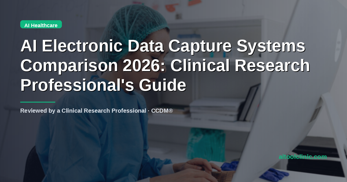 AI Electronic Data Capture Systems Comparison 2026: Clinical Research Professional's Guide
