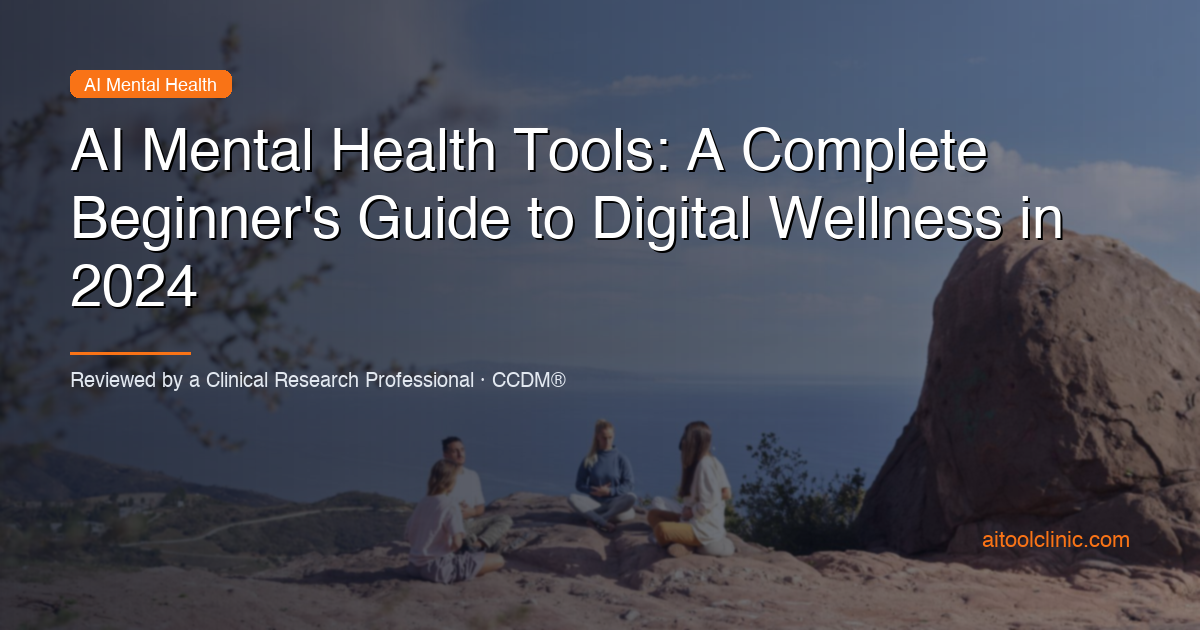 AI Mental Health Tools: A Complete Beginner's Guide to Digital Wellness in 2024