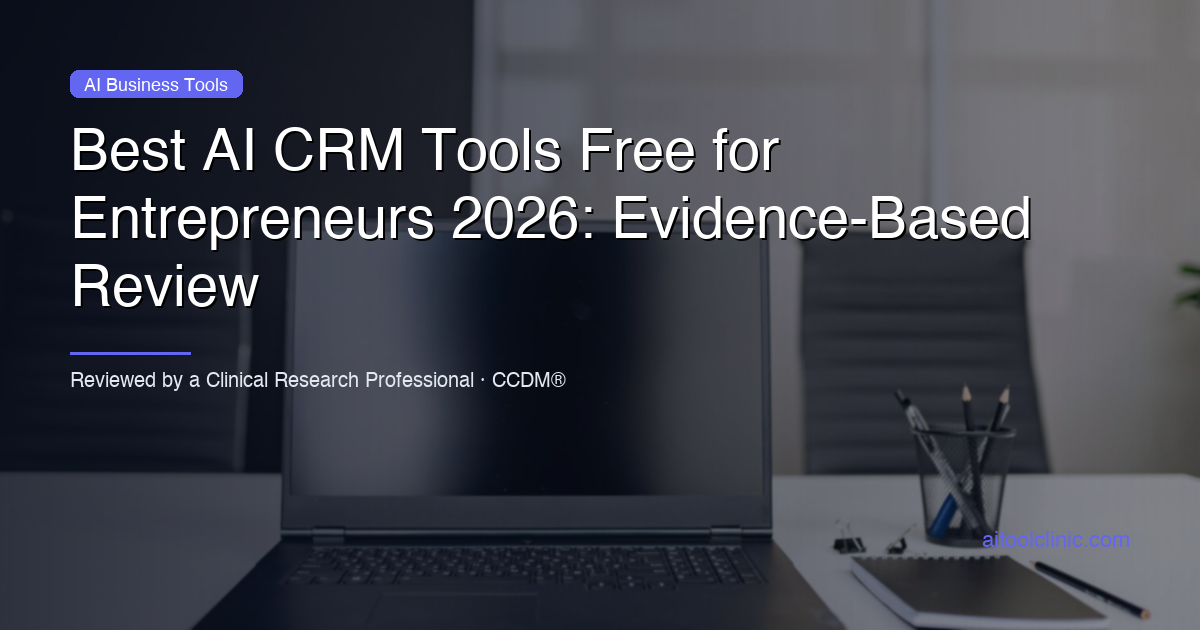 Best AI CRM Tools Free for Entrepreneurs 2026: Evidence-Based Review