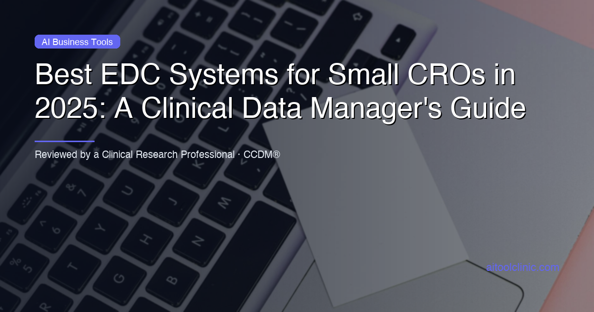 Best EDC Systems for Small CROs in 2025: A Clinical Data Manager's Guide