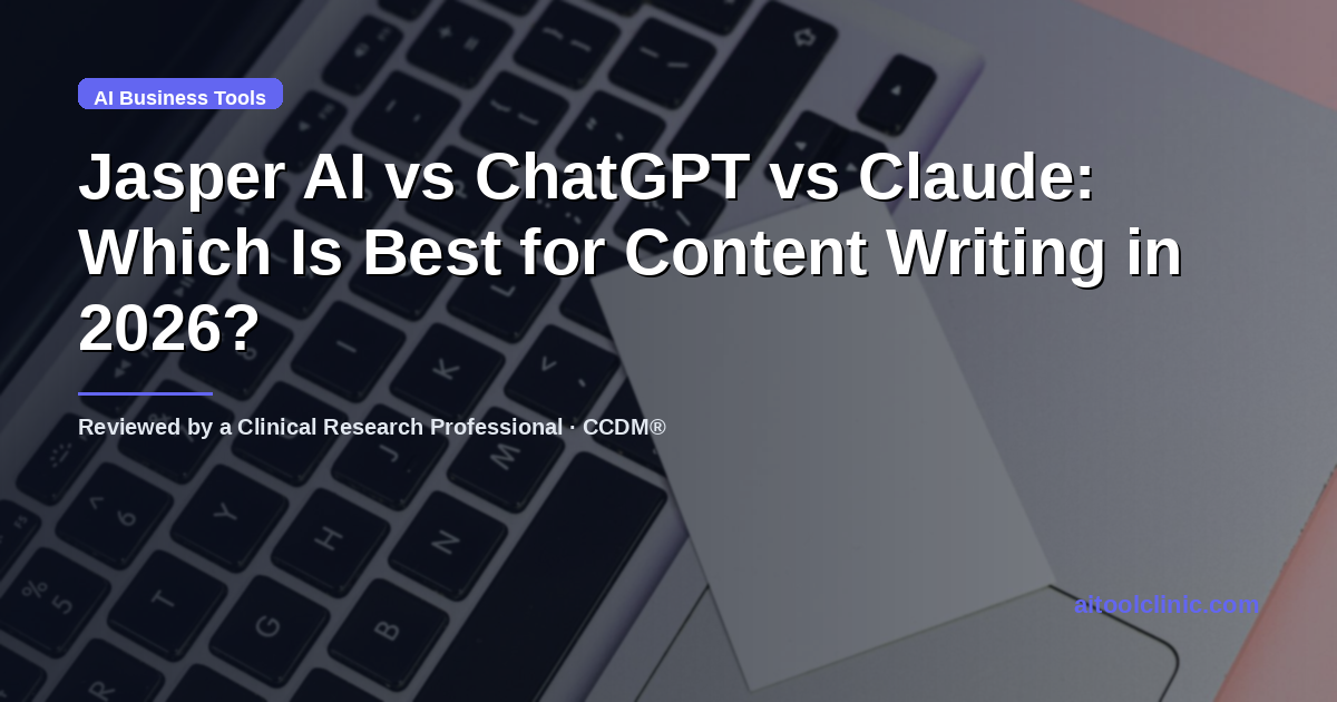 Jasper AI vs ChatGPT vs Claude: Which Is Best for Content Writing in 2026?