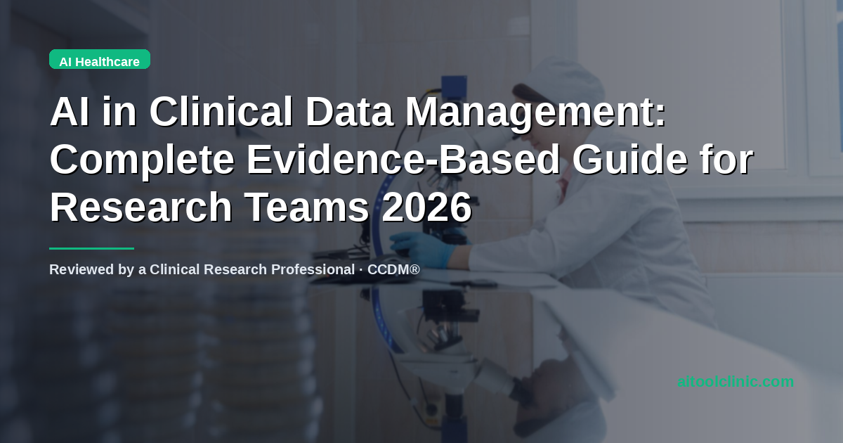 AI in Clinical Data Management: Complete Evidence-Based Guide for Research Teams 2026