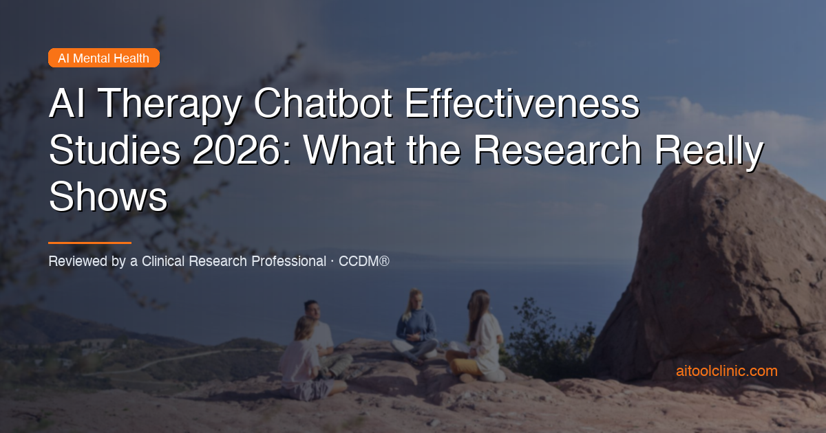 AI Therapy Chatbot Effectiveness Studies 2026: What the Research Really Shows