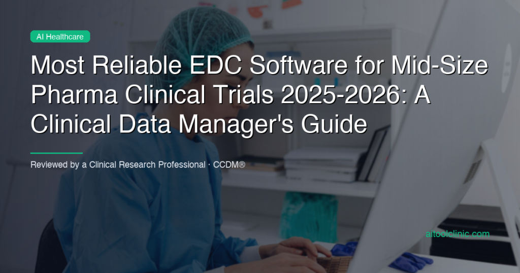 7 Best EDC Software for Mid-Size Pharma Trials 2025-2026 - AI Tool Clinic
