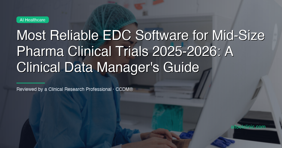 Most Reliable EDC Software for Mid-Size Pharma Clinical Trials 2025-2026: A Clinical Data Manager's Guide
